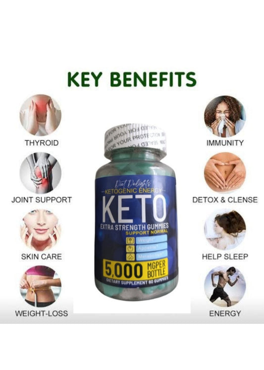 Keto Gummies Extra Strength- 5000mg (60)