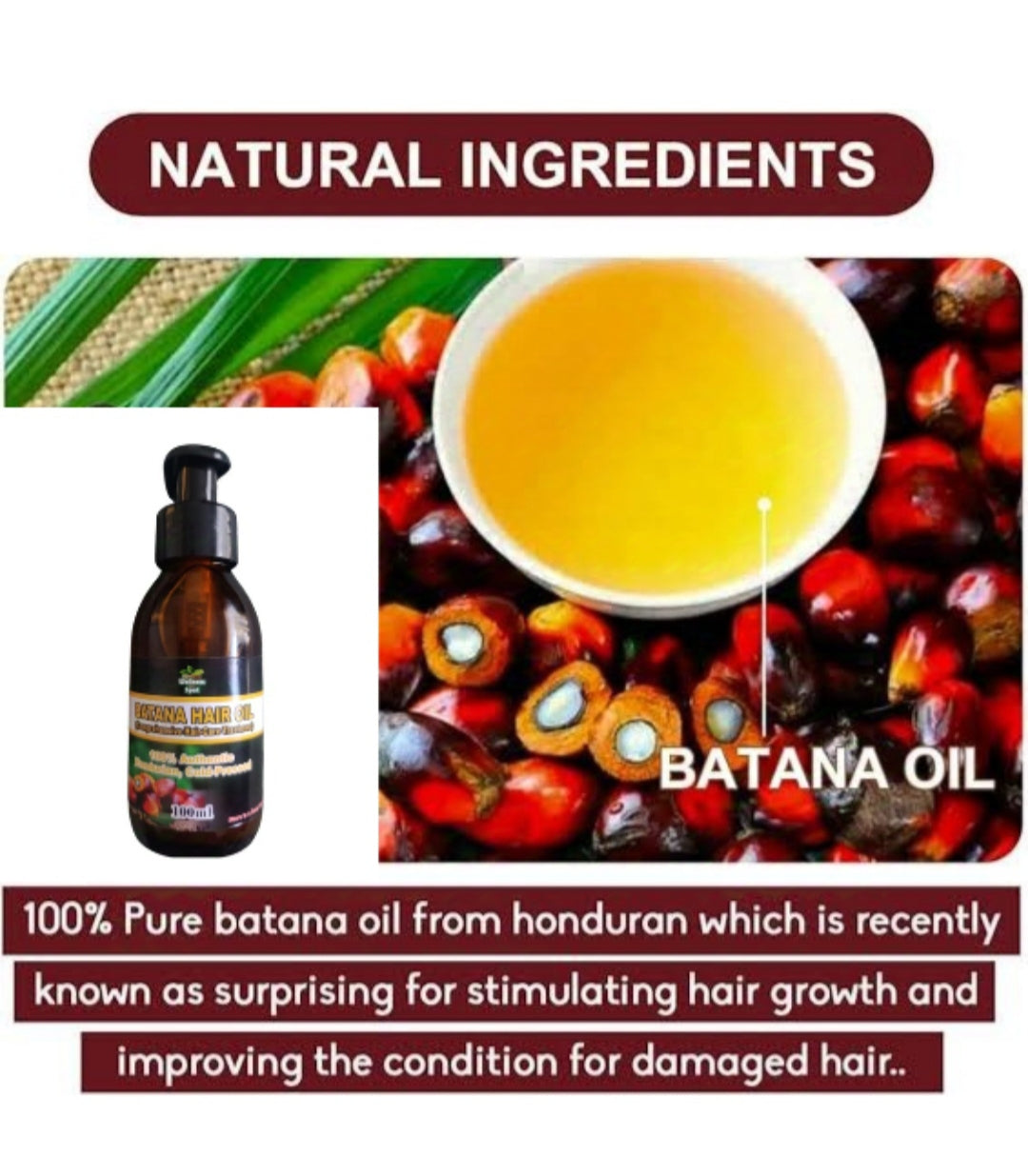 Batana Oil (Comprehensive Hair Treatment)- 100ml