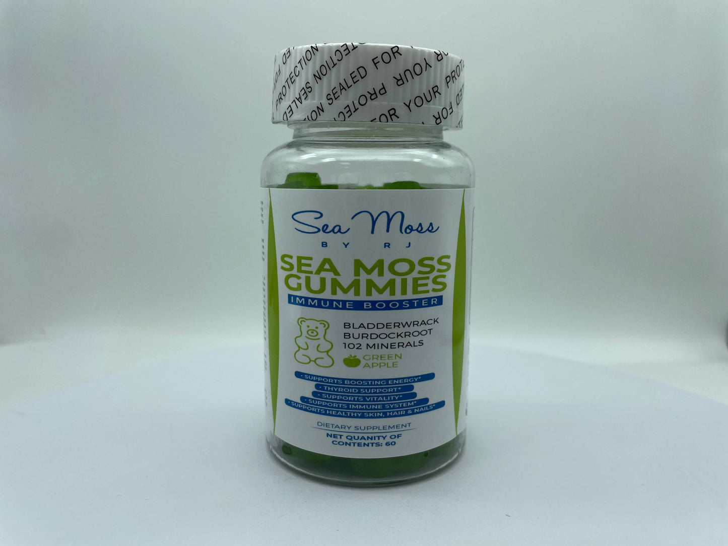 Seamoss gummies with bladderwick and burdock root