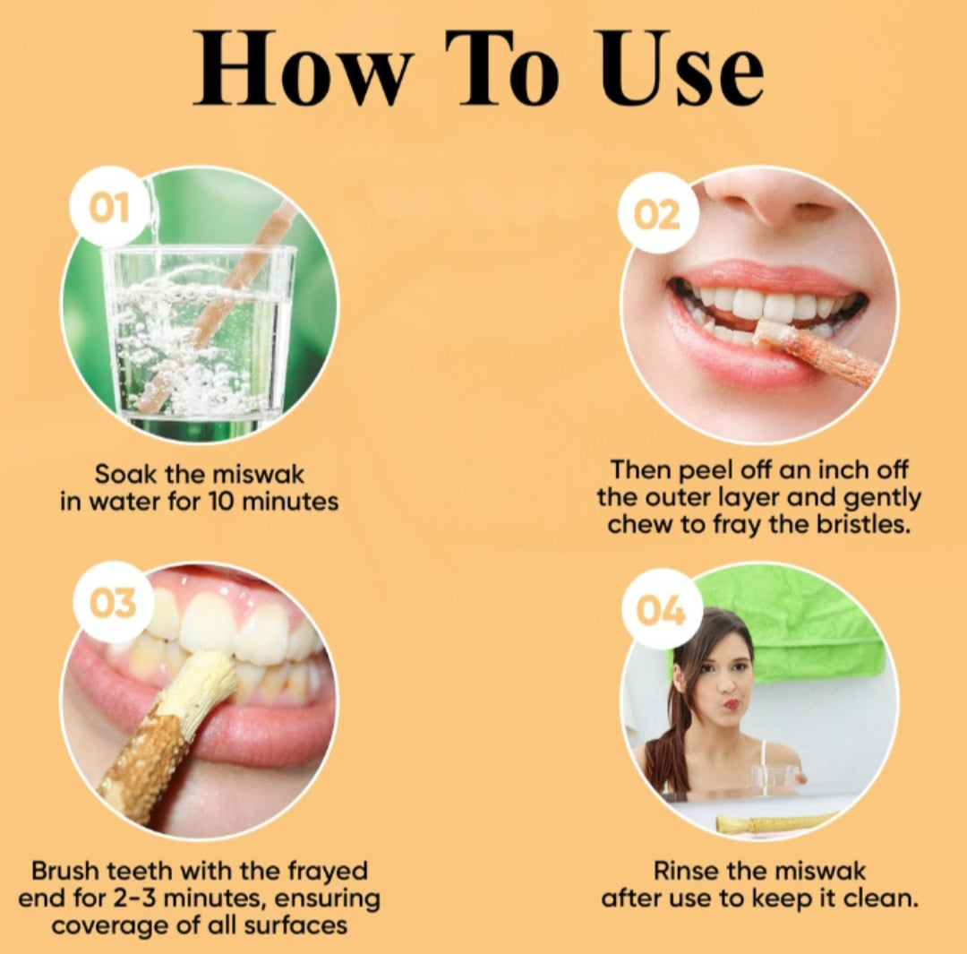 Miswak Stick Toothbrush 8 inch