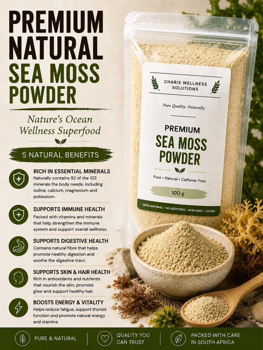 Premium Sea Moss Powder | 100% Natural | Naturally Rich in Minerals