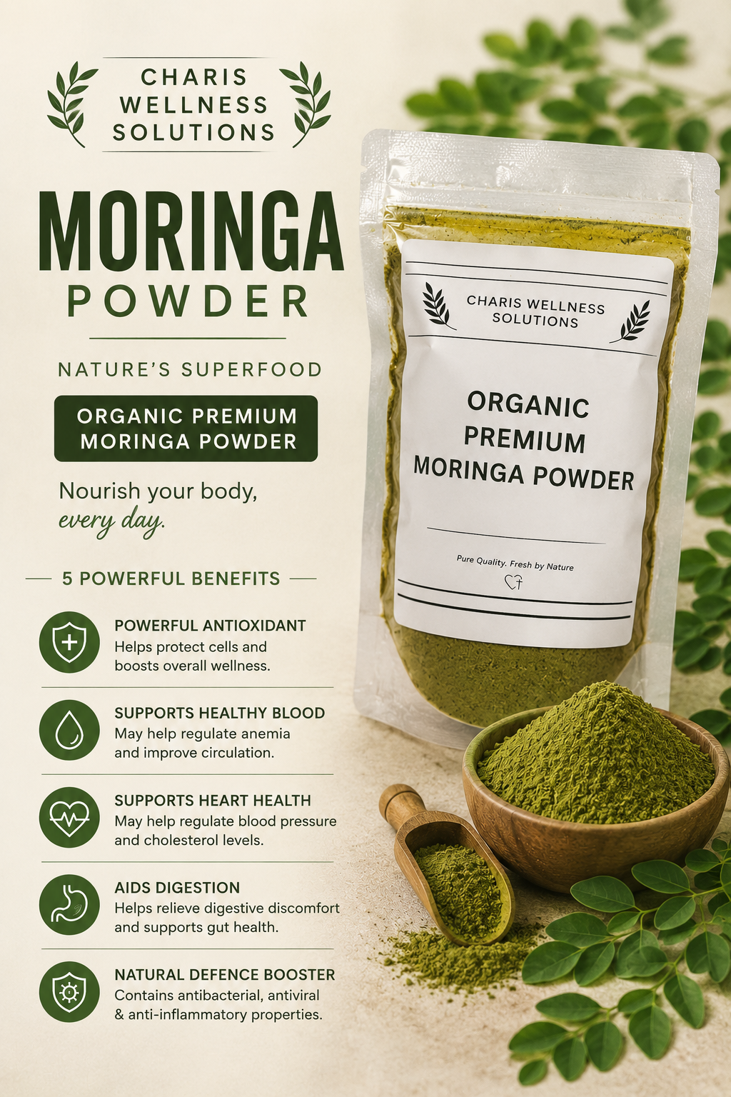 Organic Moringa Powder