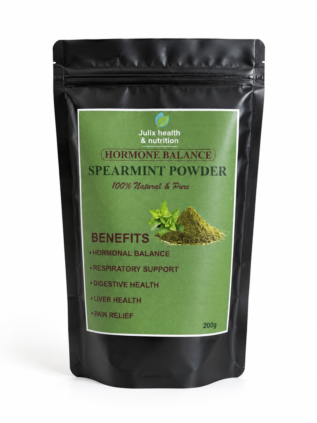 Spearmint Powder – 200 g, 2 Month Supply